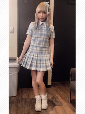 「原宿」｜MiRichan_43歳さん（レディース・148cm）の夏コーディネート
