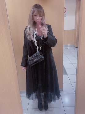 「SNIDEL（スナイデル）のアイテム（チェスターコート）」を使った、MiRichan_43歳さん（レディース・148cm）の冬コーディネート