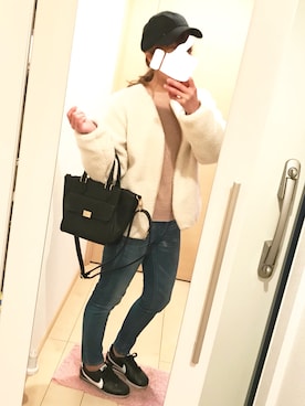 「DRESKIP（ドレスキップ）のアイテム（ブルゾン）」を使った、あーりさん（レディース・153cm）の冬コーディネート
