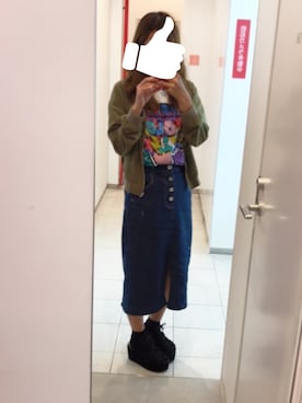 「LIVEコーデ」｜「アイテム（ジャケット/アウター）」を使った、あーりさん（レディース・153cm）の秋コーディネート