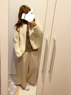 「DRESKIP（ドレスキップ）のアイテム（ブルゾン）」を使った、あーりさん（レディース・153cm）の冬コーディネート