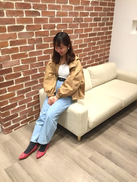 「オリエンタルトラフィック」｜「アイテム（マウンテンパーカー）」を使った、WAORientalTRaffic幕張さん（レディース・166cm）の春コーディネート