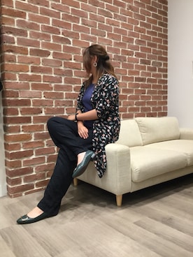 「COMME CA ISM（コムサイズム）のアイテム」を使った、WAORientalTRaffic幕張さん（レディース・166cm）の夏コーディネート