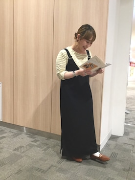 「秋のカフェオレコーデ」｜WAORientalTRaffic幕張さん（レディース・166cm）の秋コーディネート