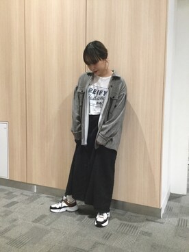 「mystic（ミスティック）のアイテム（ブルゾン）」を使った、WAORientalTRaffic幕張さん（レディース・166cm）の秋コーディネート