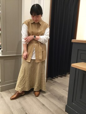 「ORiental TRaffic(ORiental TRaffic)」｜「アイテム（その他アウター）」を使った、WAORientalTRaffic幕張さん（レディース・166cm）の冬コーディネート