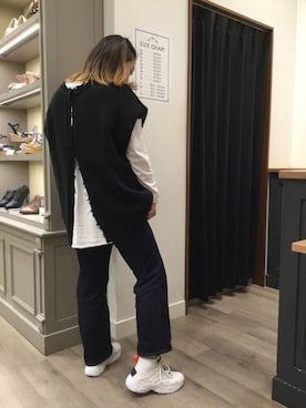 「ORTR（オーアールティーアール）のアイテム」を使った、WAORientalTRaffic幕張さん（レディース・166cm）の春コーディネート