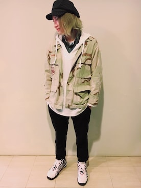 「SPALDING（スポルディング）のアイテム」を使った、seekさん（メンズ・175cm）の冬コーディネート