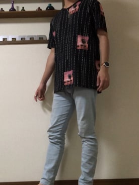 「FOSSIL Q（フォッシルキュー）のアイテム（アナログ腕時計）」を使った、Hassyさん（メンズ・175cm）の夏コーディネート
