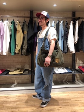 「ミリタリーバッグ」｜OHTAKIさん（メンズ・170cm）の春コーディネート