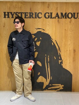 「アイテム（ポーチ、その他）」を使った、OHTAKIさん（メンズ・170cm）の春コーディネート
