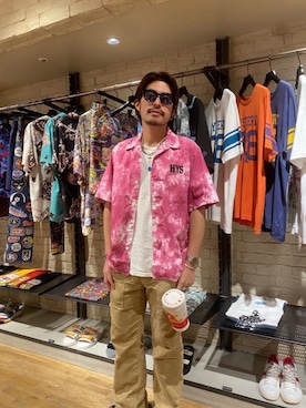 「アイテム（ポーチ）」を使った、OHTAKIさん（メンズ・170cm）の夏コーディネート
