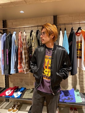 「ラフコーデ」｜「アイテム（スカジャン）」を使った、OHTAKIさん（メンズ・170cm）の秋コーディネート