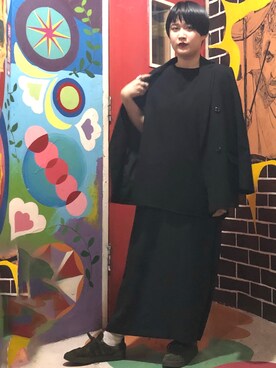 「Y's（ワイズ）のアイテム（スウェット）」を使った、Higoshiさん（レディース・161cm）の夏コーディネート