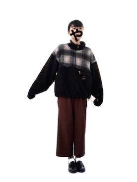 「アウトドアミックス」｜「アイテム（その他シューズ）」を使った、小 芥 子さん（レディース・158cm）の冬コーディネート