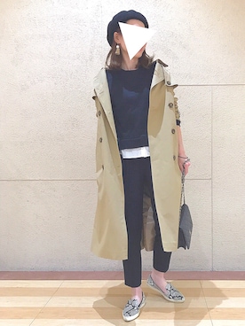 「春コート」｜karachanさん（レディース・159cm）の春コーディネート