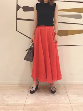 「COCOON（コクーン）のアイテム」を使った、karachanさん（レディース・159cm）の夏コーディネート