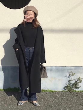 「journal standard L'essage（ジャーナルスタンダードレサージュ）のアイテム（その他アウター）」を使った、karachanさん（レディース・159cm）の冬コーディネート