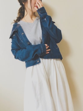 「ローポニーテール」｜るいさん（レディース・160cm）の春コーディネート