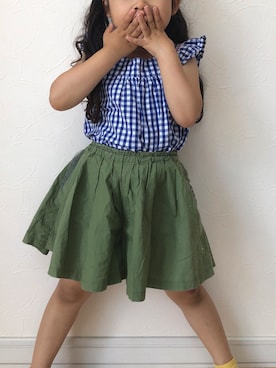 「NATURAL BEAUTY BASIC（ナチュラルビューティーベーシック）のアイテム」を使った、Buchikoさん（キッズ・100cm）の夏コーディネート