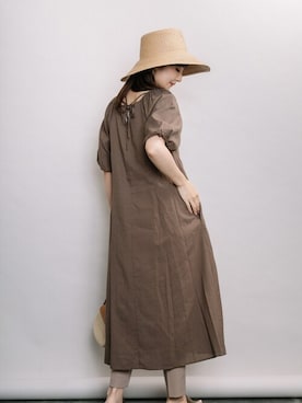 「ELVENCE DEUX（エルベンスドゥ）のアイテム（ワンピース/ドレス）」を使った、ELVENCE DEUXさん（レディース・160cm）の夏コーディネート