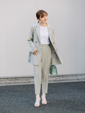 「ELVENCE DEUX（エルベンスドゥ）のアイテム（パンツ）」を使った、ELVENCE DEUXさん（レディース・160cm）の冬コーディネート
