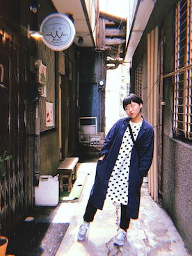 「stance socks」｜「アイテム（ジャケット/アウター）」を使った、pynさん（レディース・155cm）の春コーディネート