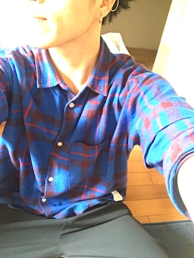 「アイテム（ピアス（片耳用）、イエロー系）」を使った、yu-sukeさん（メンズ・175cm）の秋コーディネート