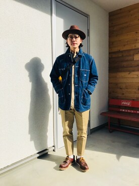 カバーオールを使った オックスフォード のメンズ人気ファッションコーディネート Wear