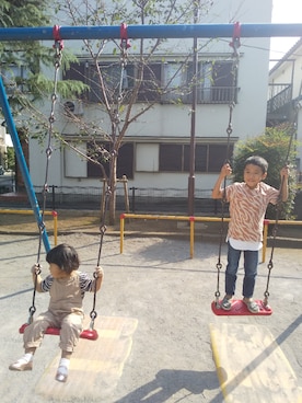 「5歳」｜「アイテム（タンクトップ）」を使った、hinano*さん（キッズ・90cm）の秋コーディネート