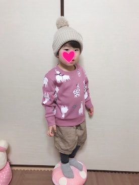 ほっちゃんさん(キッズ・100cm)の冬コーディネート