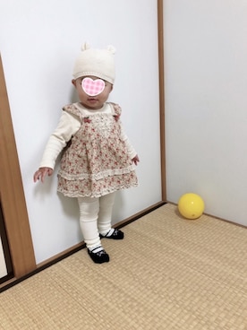 「甘々コーデ」｜ほっちゃんさん（キッズ・70cm）の秋コーディネート