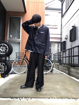 「superNova.（スーパーノヴァ）のアイテム（パンツ）」を使った、のすーけさん（メンズ・175cm）の夏コーディネート