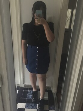 「PULL&BEAR（プルアンドベア）のアイテム（スリッポン）」を使った、akiさん（レディース・163cm）の冬コーディネート