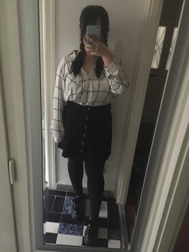 「PULL&BEAR（プルアンドベア）のアイテム（スリッポン）」を使った、akiさん（レディース・163cm）の冬コーディネート