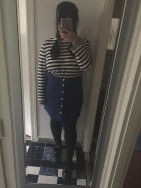 「PULL&BEAR（プルアンドベア）のアイテム（スリッポン）」を使った、akiさん（レディース・163cm）の冬コーディネート