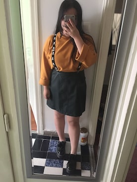 「PULL&BEAR（プルアンドベア）のアイテム（スリッポン）」を使った、akiさん（レディース・163cm）の春コーディネート