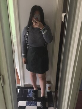 「PULL&BEAR（プルアンドベア）のアイテム（スリッポン）」を使った、akiさん（レディース・163cm）の春コーディネート