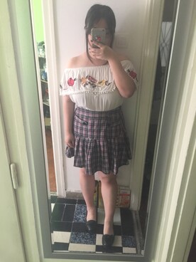 「PULL&BEAR（プルアンドベア）のアイテム（スリッポン）」を使った、akiさん（レディース・163cm）の春コーディネート