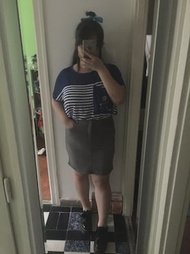 「PULL&BEAR（プルアンドベア）のアイテム（スリッポン）」を使った、akiさん（レディース・163cm）の春コーディネート