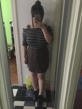 「PULL&BEAR（プルアンドベア）のアイテム（スリッポン）」を使った、akiさん（レディース・163cm）の春コーディネート