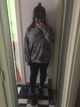 「PULL&BEAR（プルアンドベア）のアイテム（ローファー）」を使った、akiさん（レディース・163cm）の秋コーディネート