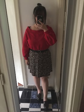 「PULL&BEAR（プルアンドベア）のアイテム（ローファー）」を使った、akiさん（レディース・163cm）の冬コーディネート