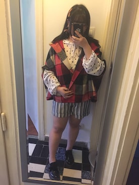 「PULL&BEAR（プルアンドベア）のアイテム（ローファー）」を使った、akiさん（レディース・164cm）の冬コーディネート