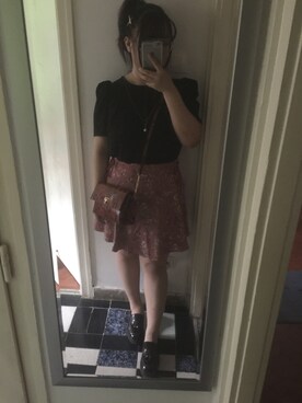 「new yorkerのアイテム（スカート、ピンク系）」を使った、akiさん（レディース）の春コーディネート