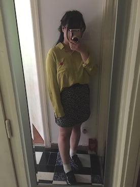 「PULL&BEAR（プルアンドベア）のアイテム（ローファー）」を使った、akiさん（レディース・163cm）の夏コーディネート