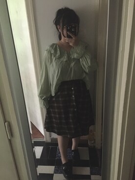 「PULL&BEAR（プルアンドベア）のアイテム（ローファー）」を使った、akiさん（レディース・163cm）の夏コーディネート