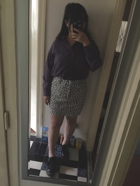 「PULL&BEAR（プルアンドベア）のアイテム（ローファー）」を使った、akiさん（レディース・163cm）の冬コーディネート