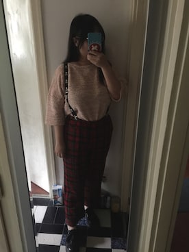 「PULL&BEAR（プルアンドベア）のアイテム（ローファー）」を使った、akiさん（レディース・163cm）の冬コーディネート