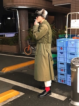 「レイヤードstyle」｜いおりさん（メンズ・170cm）の冬コーディネート